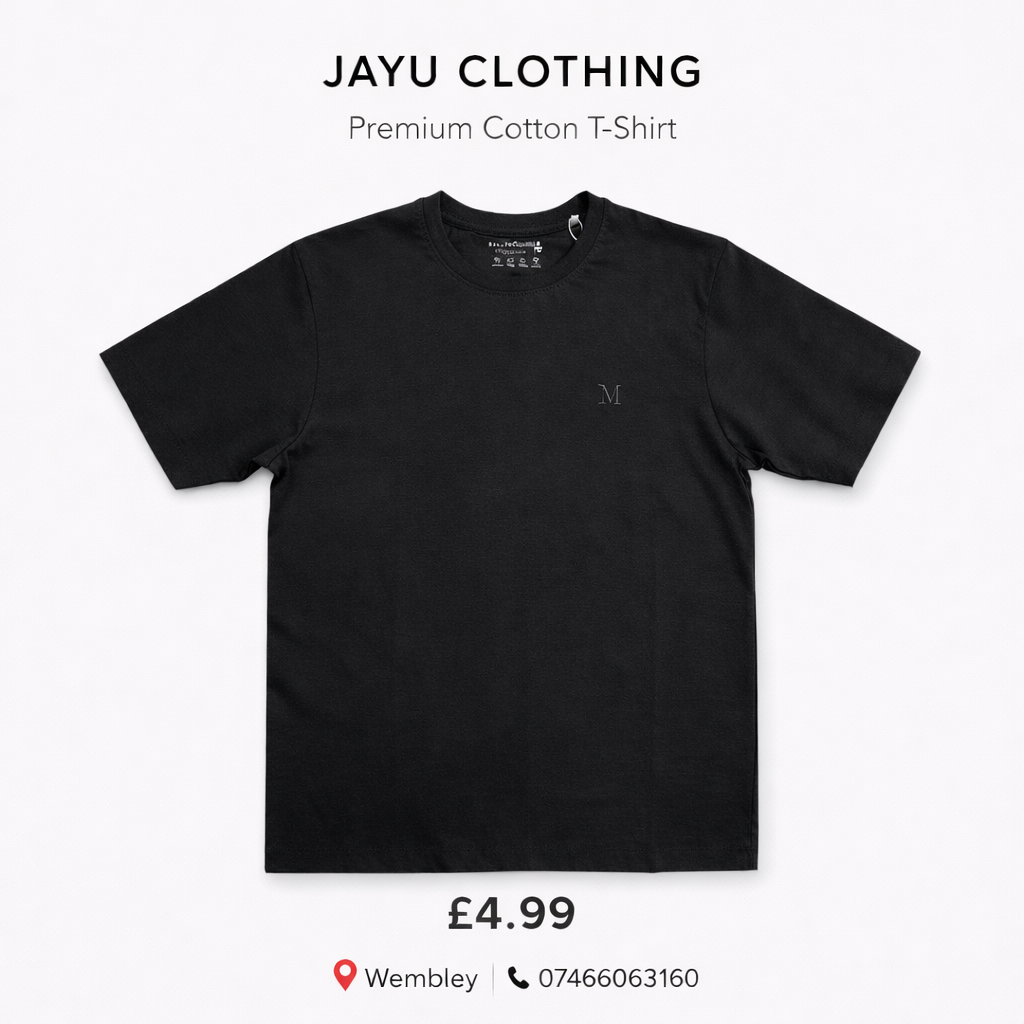 Men’s Premium Cotton Plain T-Shirt