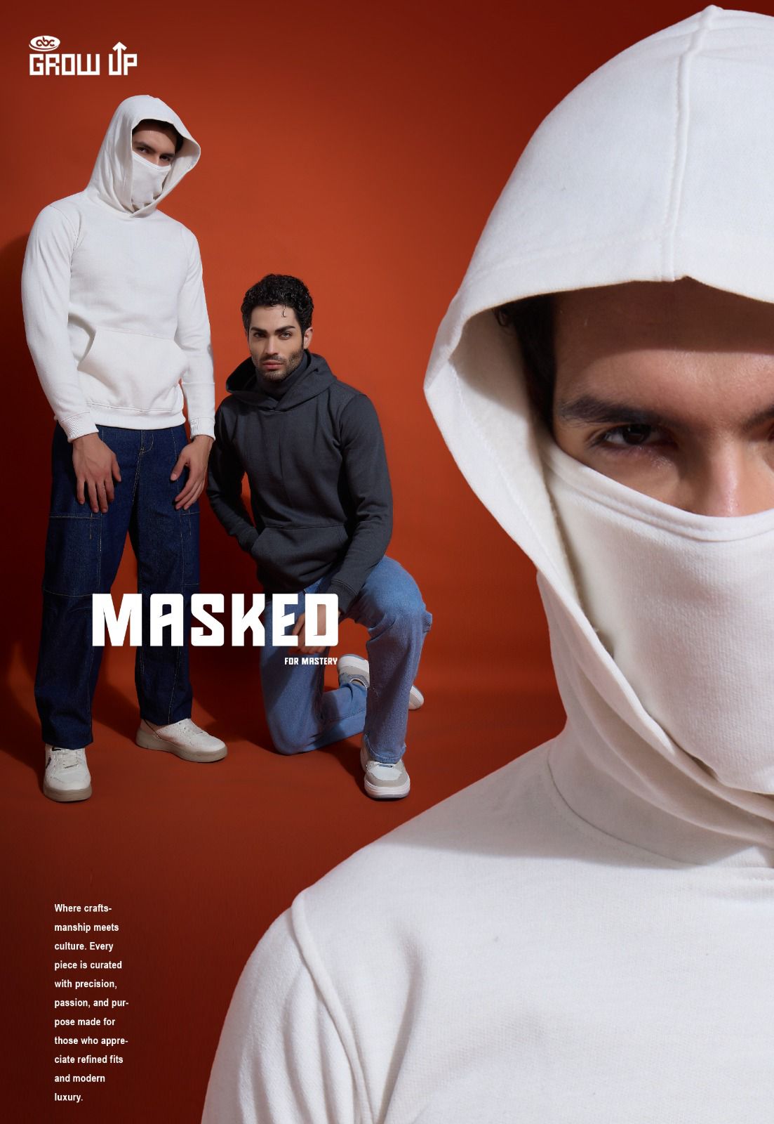 MASKED HOODIES - Premium Integrated face cover