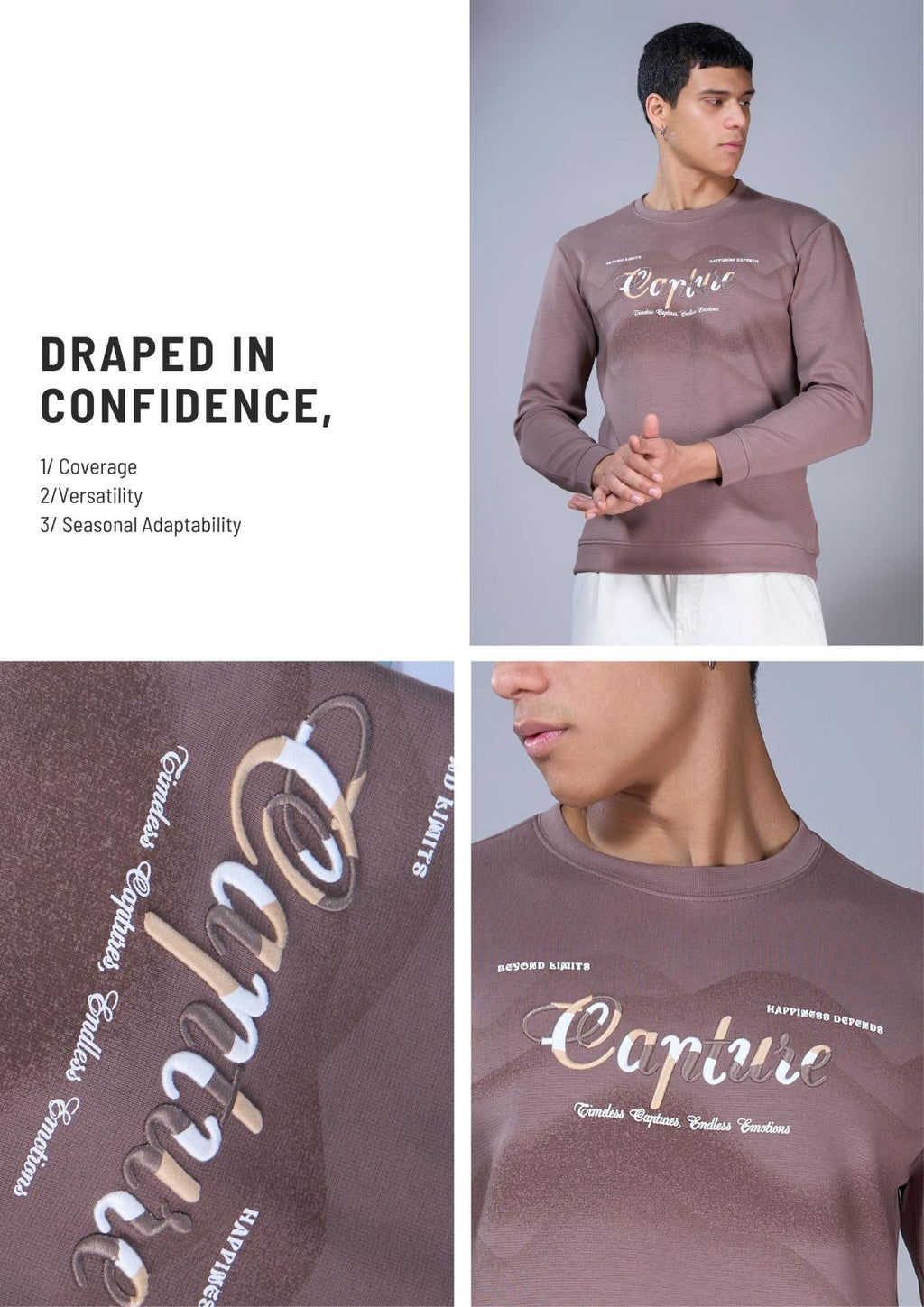 Men’s Premium Embroidered Sweatshirt – Multiple Colours